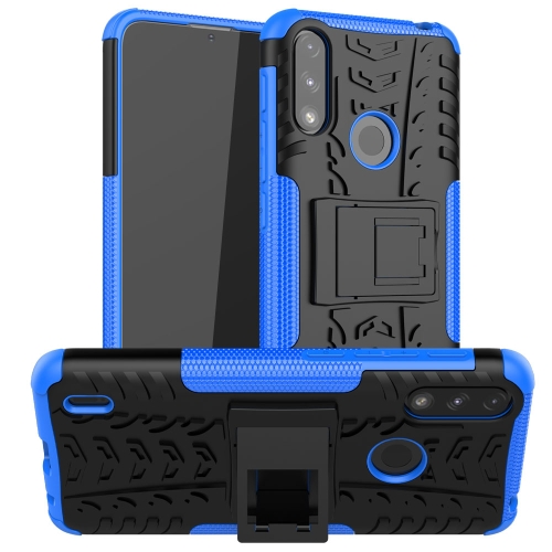 For Motorola Moto E7 Power Tire Texture Shockproof TPU+PC Protective Case with Holder(Blue)
For Motorola Moto E7 Power Tire Texture Shockproof TPU+PC Protective Case with Holder(Blue)