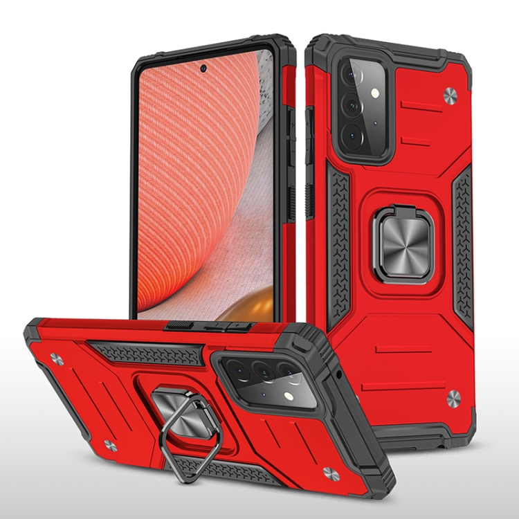 For Samsung Galaxy A72 5G / 4G Magnetic Armor Shockproof TPU + PC Case with Metal Ring Holder(Red)
For Samsung Galaxy A72 5G / 4G Magnetic Armor Shockproof TPU + PC Case with Metal Ring Holder(Red)