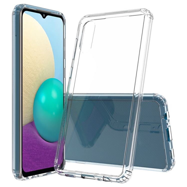 For Samsung Galaxy A02 Shockproof Scratchproof TPU + Acrylic Protective Case(Transparent)
For Samsung Galaxy A02 Shockproof Scratchproof TPU + Acrylic Protective Case(Transparent)