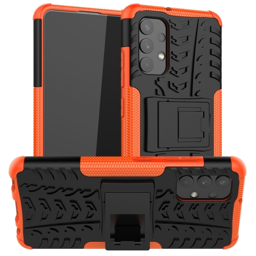 For Samsung Galaxy A32 4G Tire Texture Shockproof TPU+PC Protective Case with Holder(Orange)
For Samsung Galaxy A32 4G Tire Texture Shockproof TPU+PC Protective Case with Holder(Orange)