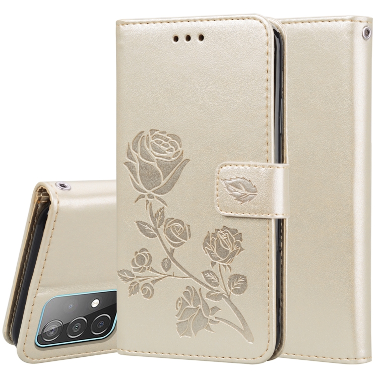 For Samsung Galaxy A52 5G / 4G Rose Embossed Horizontal Flip PU Leather Case with Holder & Card Slots & Wallet(Gold)
For Samsung Galaxy A52 5G / 4G Rose Embossed Horizontal Flip PU Leather Case with Holder & Card Slots & Wallet(Gold)
