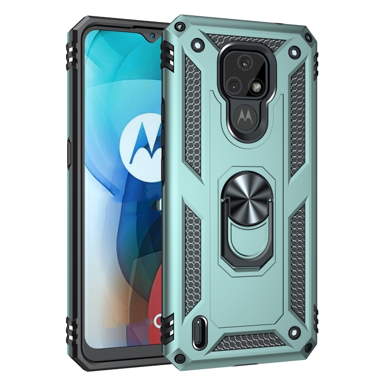 For Motorola Moto E7 Shockproof TPU + PC Protective Case with 360 Degree Rotating Holder(Green)
For Motorola Moto E7 Shockproof TPU + PC Protective Case with 360 Degree Rotating Holder(Green)