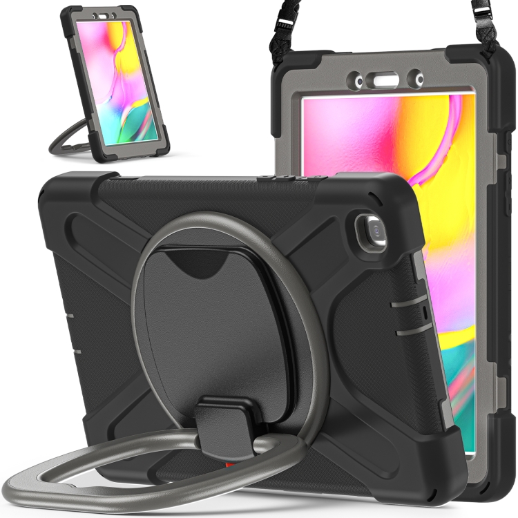 For Samsung Galaxy Tab A 8.0 (2019) T290 / T295 Silicone + PC Protective Case with Holder & Shoulder Strap(Black+Grey)
For Samsung Galaxy Tab A 8.0 (2019) T290 / T295 Silicone + PC Protective Case with Holder & Shoulder Strap(Black+Grey)