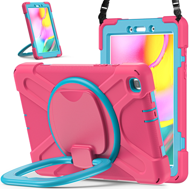 For Samsung Galaxy Tab A 8.0 (2019) T290 / T295 Silicone + PC Protective Case with Holder & Shoulder Strap(Rose red+Blue)
For Samsung Galaxy Tab A 8.0 (2019) T290 / T295 Silicone + PC Protective Case with Holder & Shoulder Strap(Rose red+Blue)