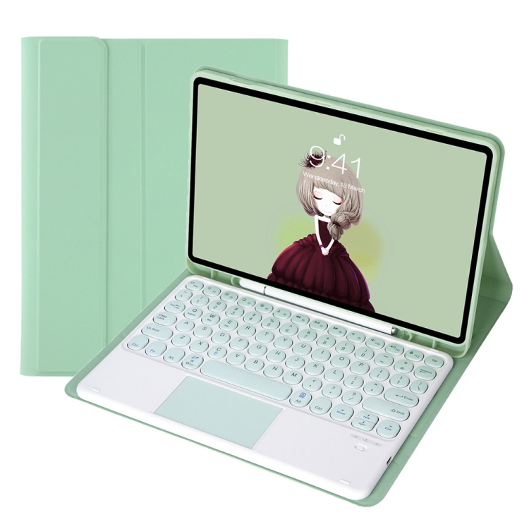 YT07B-A Detachable Candy Color Skin Feel Texture Round Keycap Bluetooth Keyboard Leather Case with Touch Control For iPad 9.7 inch 2018 & 2017 / Pro 9.7 inch / Air 2 / Air(Light Green)
YT07B-A Detachable Candy Color Skin Feel Texture Round Keycap Bluetooth Keyboard Leather Case with Touch Control For iPad 9.7 inch 2018 & 2017 / Pro 9.7 inch / Air 2 / Air(Light Green)