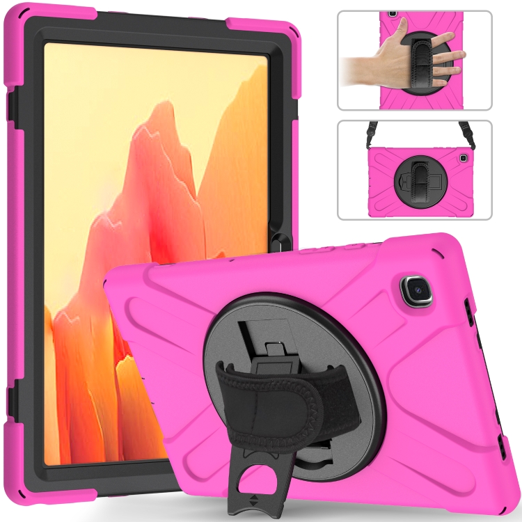 For Samsung Galaxy Tab A7 10.4 2020 T500 / T505 Shockproof Colorful Silicone + PC Protective Case with Holder & Shoulder Strap & Hand Strap(Rose Red)
For Samsung Galaxy Tab A7 10.4 2020 T500 / T505 Shockproof Colorful Silicone + PC Protective Case with Holder & Shoulder Strap & Hand Strap(Rose Red)