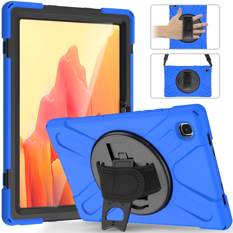For Samsung Galaxy Tab A7 10.4 2020 T500 / T505 Shockproof Colorful Silicone + PC Protective Case with Holder & Shoulder Strap & Hand Strap & Screen Protector(Blue)
For Samsung Galaxy Tab A7 10.4 2020 T500 / T505 Shockproof Colorful Silicone + PC Protective Case with Holder & Shoulder Strap & Hand Strap & Screen Protector(Blue)