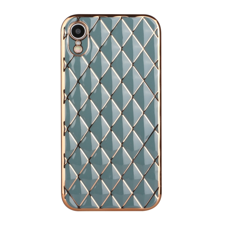 Electroplated Rhombic Pattern Sheepskin TPU Protective Case For iPhone XR(Grey Green)
Electroplated Rhombic Pattern Sheepskin TPU Protective Case For iPhone XR(Grey Green)
