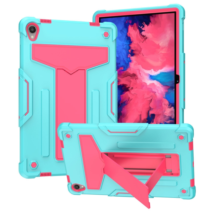 For Lenovo Tab P11 (Tab-J606F) T-shaped Bracket Contrast Color Shockproof PC + Silicone Flat Protective Case(Mint Green + Rose Red)
For Lenovo Tab P11 (Tab-J606F) T-shaped Bracket Contrast Color Shockproof PC + Silicone Flat Protective Case(Mint Green + Rose Red)