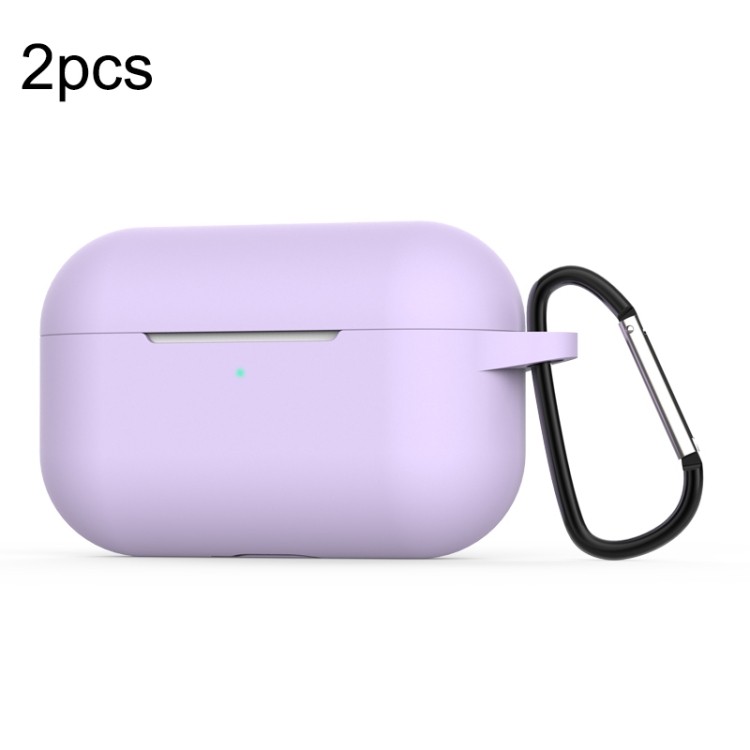 For Apple AirPods Pro 2pcs Wireless Earphone Silicone Protective Case with Hook(Hyacinth Purple)
For Apple AirPods Pro 2pcs Wireless Earphone Silicone Protective Case with Hook(Hyacinth Purple)