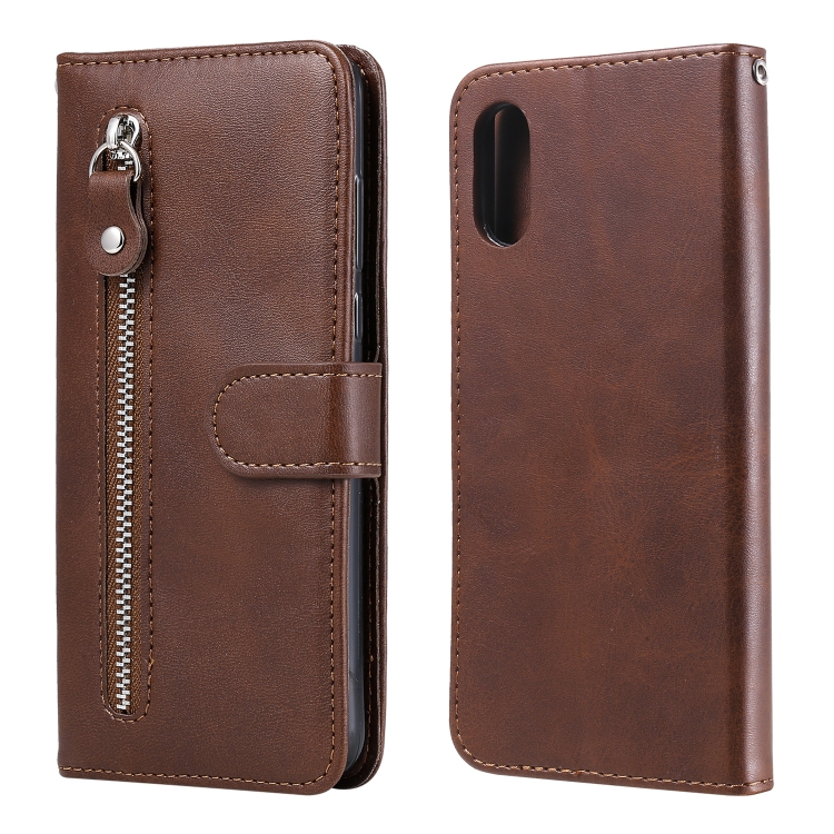 For Samsung Galaxy A02 / M02 (EU Version) Fashion Calf Texture Zipper Horizontal Flip Leather Case with Stand & Card Slots & Wallet(Brown) 
For Samsung Galaxy A02 / M02 (EU Version) Fashion Calf Texture Zipper Horizontal Flip Leather Case with Stand & Card Slots & Wallet(Brown)