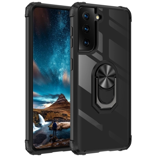 For Samsung Galaxy S21 FE Shockproof Transparent TPU + Acrylic Protective Case with Ring Holder(Black)
For Samsung Galaxy S21 FE Shockproof Transparent TPU + Acrylic Protective Case with Ring Holder(Black)