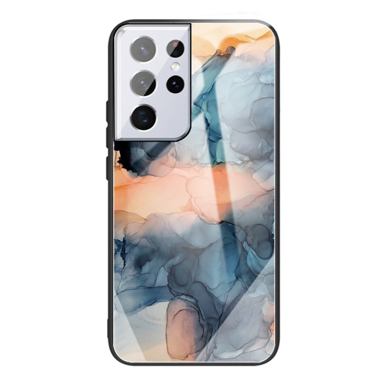 For Samsung Galaxy S21 Ultra 5G Abstract Marble Pattern Glass Protective Case(Abstract Blue)
For Samsung Galaxy S21 Ultra 5G Abstract Marble Pattern Glass Protective Case(Abstract Blue)