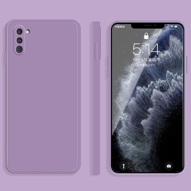 For Samsung Galaxy A11 Solid Color Imitation Liquid Silicone Straight Edge Dropproof Full Coverage Protective Case(Purple)
For Samsung Galaxy A11 Solid Color Imitation Liquid Silicone Straight Edge Dropproof Full Coverage Protective Case(Purple)