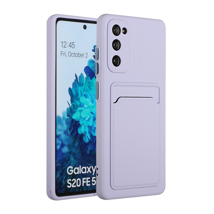 For Samsung Galaxy S20 FE Card Slot Design Shockproof TPU Protective Case(Purple)
For Samsung Galaxy S20 FE Card Slot Design Shockproof TPU Protective Case(Purple)