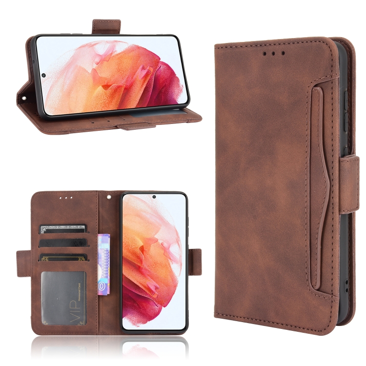 For Samsung Galaxy S21 FE Skin Feel Calf Pattern Horizontal Flip Leather Case with Holder & Card Slots & Photo Frame(Brown)
For Samsung Galaxy S21 FE Skin Feel Calf Pattern Horizontal Flip Leather Case with Holder & Card Slots & Photo Frame(Brown)
