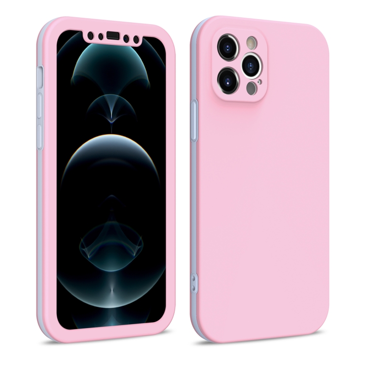 Dual-color 360 Degrees Full Coverage Protective PC + TPU Shockproof Case For iPhone 12 Pro Max(Pink)
Dual-color 360 Degrees Full Coverage Protective PC + TPU Shockproof Case For iPhone 12 Pro Max(Pink)