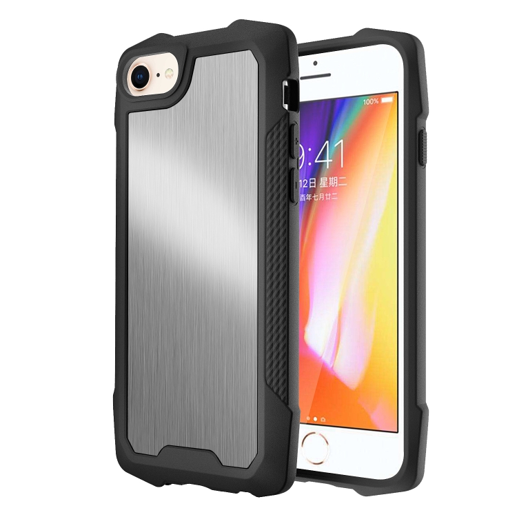 Stainless Steel Metal PC Back Cover + TPU Heavy Duty Armor Shockproof Case For iPhone 8 / 7 / SE 2022 / SE 2020(Brush Silver)
Stainless Steel Metal PC Back Cover + TPU Heavy Duty Armor Shockproof Case For iPhone 8 / 7 / SE 2022 / SE 2020(Brush Silver)