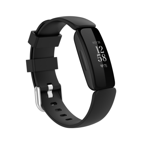 

For Fitbit Ace 3 / Inspire 2 Silicone Watch Band(Black)