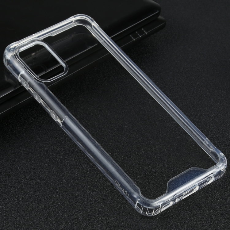 For Samsung Galaxy A31 Four-corner Shockproof Transparent TPU + PC Protective Case
For Samsung Galaxy A31 Four-corner Shockproof Transparent TPU + PC Protective Case