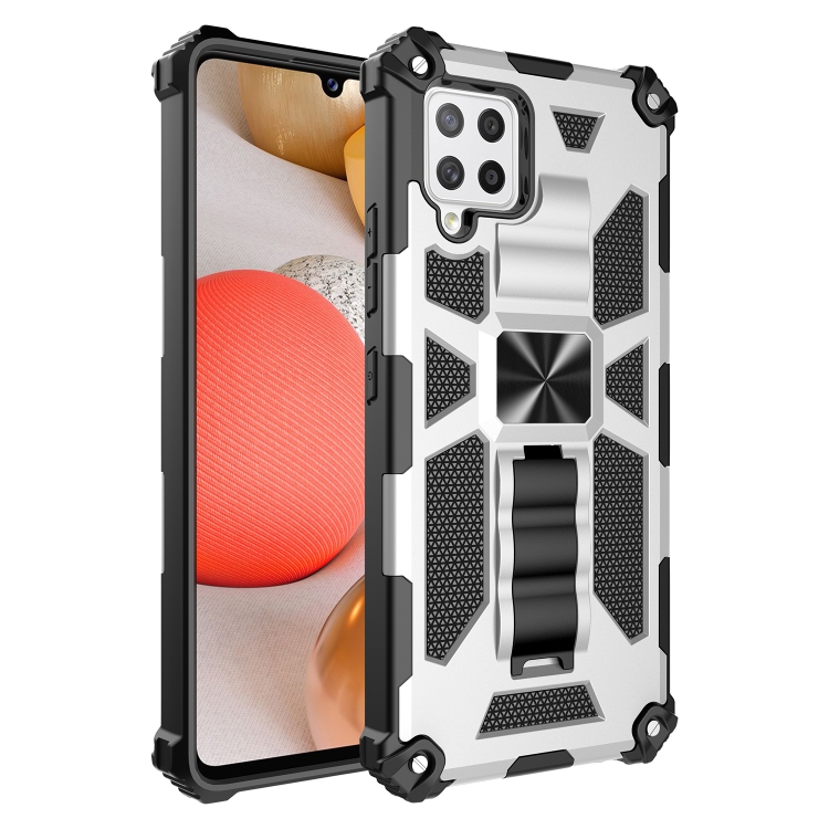 For Samsung Galaxy A22 4G Shockproof TPU + PC Magnetic Protective Case with Holder(Silver)
For Samsung Galaxy A22 4G Shockproof TPU + PC Magnetic Protective Case with Holder(Silver)