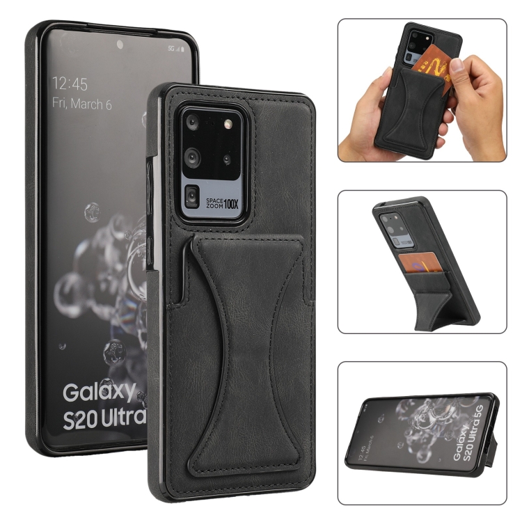 For Samsung Galaxy S20 Ultra-thin Shockproof Protective Case with Holder & Metal Magnetic Function(Black)
For Samsung Galaxy S20 Ultra-thin Shockproof Protective Case with Holder & Metal Magnetic Function(Black)