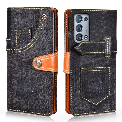 For OPPO Reno6 Pro 5G Denim Horizontal Flip Leather Case with Holder & Card Slot & Wallet(Black)
For OPPO Reno6 Pro 5G Denim Horizontal Flip Leather Case with Holder & Card Slot & Wallet(Black)