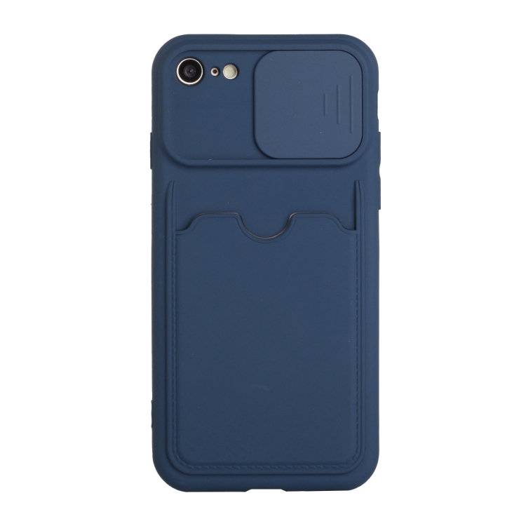 Sliding Camera Cover Design TPU Protective Case with Card Slot For iPhone SE 2022 / SE 2020 / 8 / 7(Dark Blue)
Sliding Camera Cover Design TPU Protective Case with Card Slot For iPhone SE 2022 / SE 2020 / 8 / 7(Dark Blue)