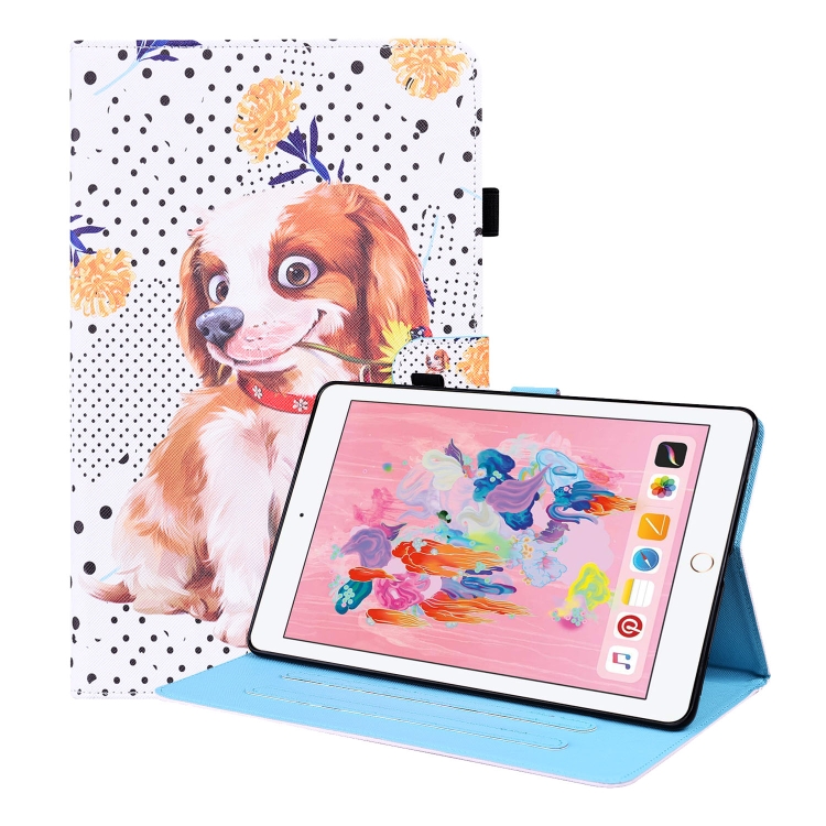Animal Pattern Horizontal Flip Leather Case with Holder & Card Slots & Photo Frame & Sleep / Wake-up Function For iPad 9.7 2018 / 2017(Little Flower dog)
Animal Pattern Horizontal Flip Leather Case with Holder & Card Slots & Photo Frame & Sleep / Wake-up Function For iPad 9.7 2018 / 2017(Little Flower dog)