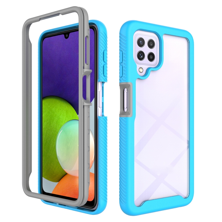 For Samsung Galaxy A22 4G Starry Sky Solid Color Series Shockproof PC + TPU Case(Light Blue)
For Samsung Galaxy A22 4G Starry Sky Solid Color Series Shockproof PC + TPU Case(Light Blue)