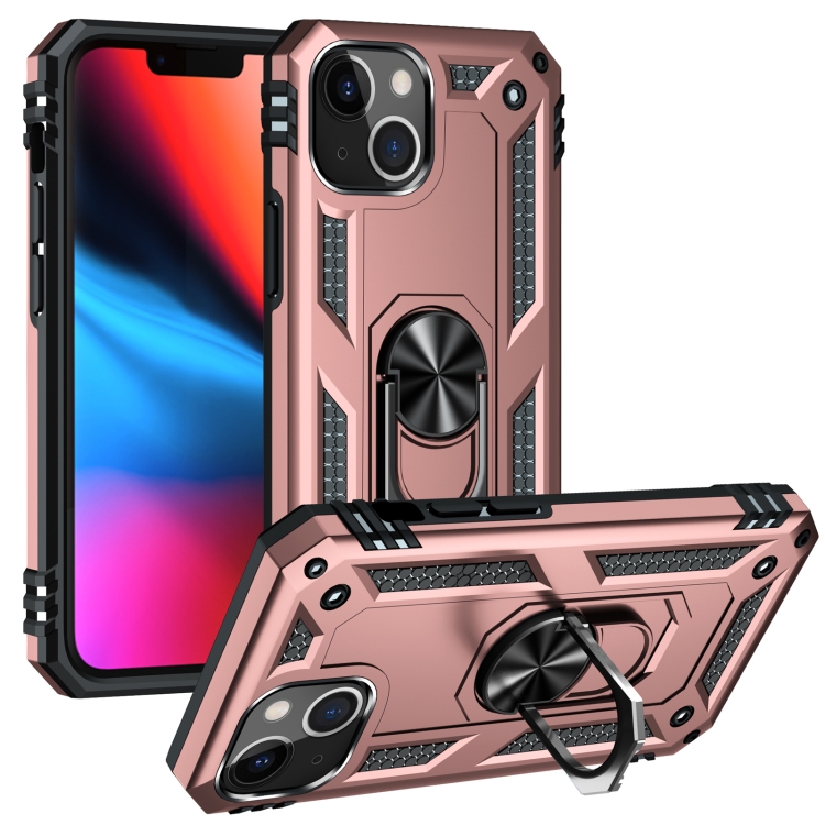 For iPhone 13 Shockproof TPU + PC Protective Case with 360 Degree Rotating Holder(Rose Gold)
For iPhone 13 Shockproof TPU + PC Protective Case with 360 Degree Rotating Holder(Rose Gold)