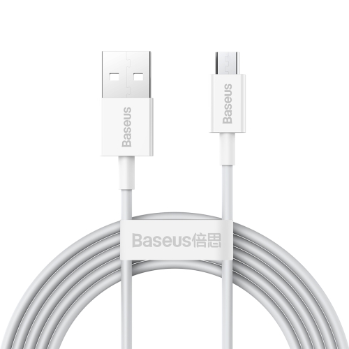 

Baseus CAMYS-A02 2A USB to Micro USB Superior Series Fast Charging Data Cable, Cable Length:2m(White)