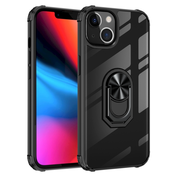 Ultra Shockproof Transparent TPU + Acrylic Protective Case with Ring Holder For iPhone 13 Pro(Black)
Ultra Shockproof Transparent TPU + Acrylic Protective Case with Ring Holder For iPhone 13 Pro(Black)