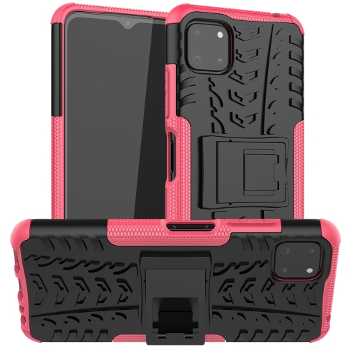 For Samsung Galaxy A22 5G Tire Texture Shockproof TPU+PC Protective Case with Holder(Pink)
For Samsung Galaxy A22 5G Tire Texture Shockproof TPU+PC Protective Case with Holder(Pink)