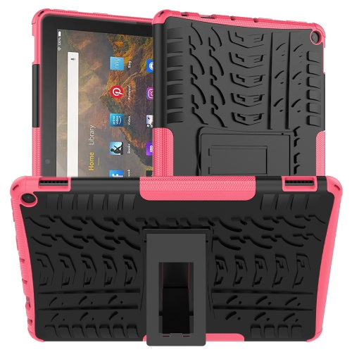 For Amazon Fire HD 10 2021 Tire Texture Shockproof TPU+PC Protective Case with Holder(Pink)
For Amazon Fire HD 10 2021 Tire Texture Shockproof TPU+PC Protective Case with Holder(Pink)