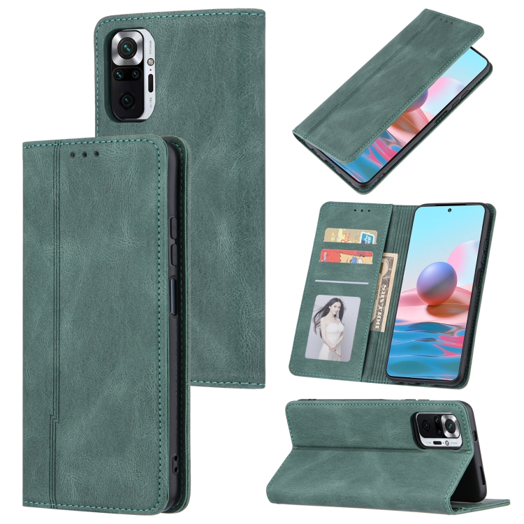 For Xiaomi Redmi Note 10 5G Skin Feel Pressure Line Magnetic Horizontal Flip Leather Case with Holder & Card Slot & Wallet & Photo Frame(Green)
For Xiaomi Redmi Note 10 5G Skin Feel Pressure Line Magnetic Horizontal Flip Leather Case with Holder & Card Slot & Wallet & Photo Frame(Green)