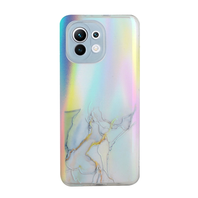 For Xiaomi Mi 11 Lite Laser Marble Pattern Clear TPU Shockproof Protective Case(Grey)
For Xiaomi Mi 11 Lite Laser Marble Pattern Clear TPU Shockproof Protective Case(Grey)