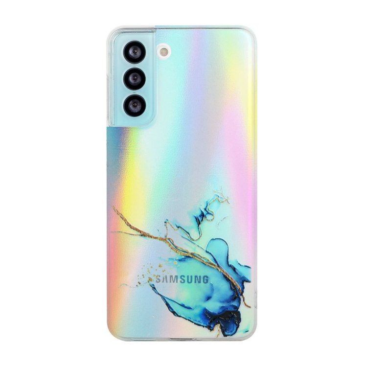 For Samsung Galaxy S21 FE Laser Marble Pattern Clear TPU Shockproof Protective Case(Blue)
For Samsung Galaxy S21 FE Laser Marble Pattern Clear TPU Shockproof Protective Case(Blue)