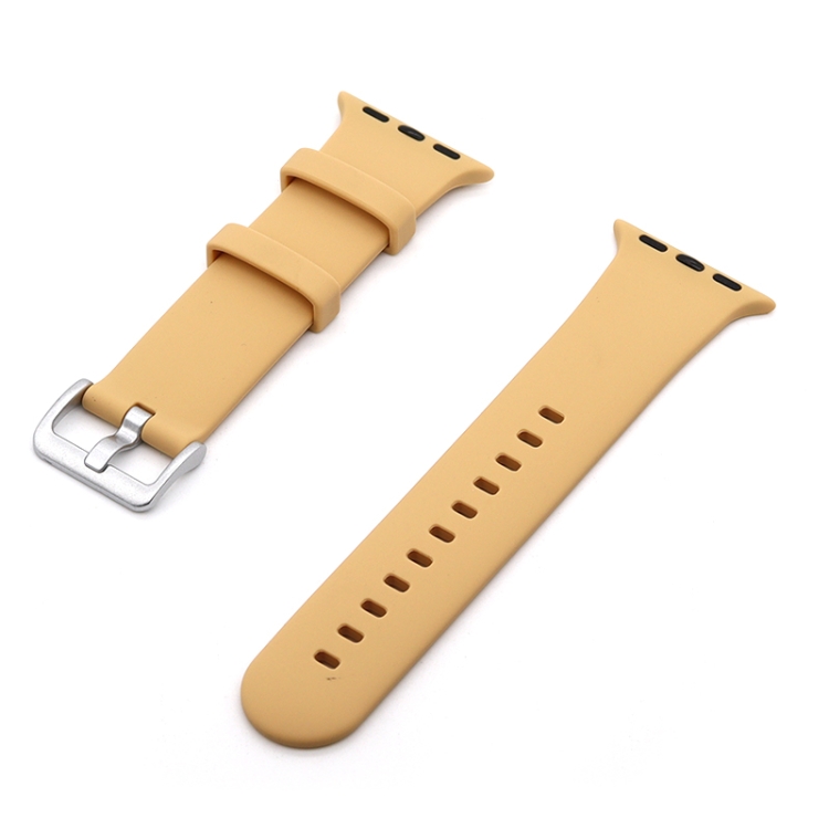 Silver Buckle Silicone Watch Band For Apple Watch Ultra 49mm&Watch Ultra 2 49mm / Series 9&8&7 45mm / SE 3&SE 2&6&SE&5&4 44mm / 3&2&1 42mm(Walnut)
Silver Buckle Silicone Watch Band For Apple Watch Ultra 49mm&Watch Ultra 2 49mm / Series 9&8&7 45mm / SE 3&SE 2&6&SE&5&4 44mm / 3&2&1 42mm(Walnut)