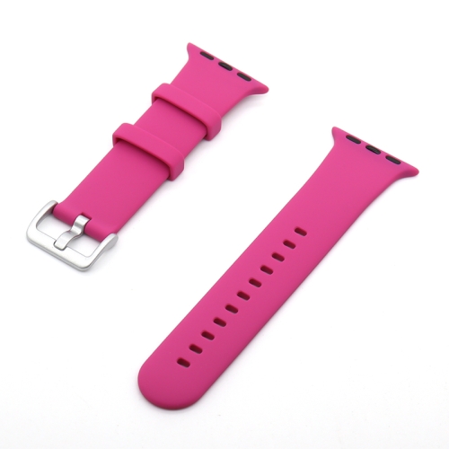 Silver Buckle Silicone Watch Band For Apple Watch Ultra 49mm&Watch Ultra 2 49mm / Series 9&8&7 45mm / SE 3&SE 2&6&SE&5&4 44mm / 3&2&1 42mm(Rose Red)
Silver Buckle Silicone Watch Band For Apple Watch Ultra 49mm&Watch Ultra 2 49mm / Series 9&8&7 45mm / SE 3&SE 2&6&SE&5&4 44mm / 3&2&1 42mm(Rose Red)