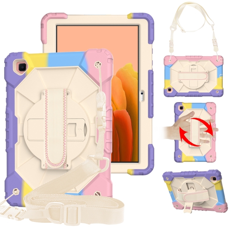 For Samsung Galaxy Tab A7 T500 / T505 Contrast Color Robot Shockproof Silicon + PC Protective Case with Holder & Shoulder Strap(Colorful Pink)
For Samsung Galaxy Tab A7 T500 / T505 Contrast Color Robot Shockproof Silicon + PC Protective Case with Holder & Shoulder Strap(Colorful Pink)