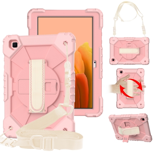 For Samsung Galaxy Tab A7 T500 / T505 Contrast Color Robot Shockproof Silicon + PC Protective Case with Holder & Shoulder Strap(Rose Gold)
For Samsung Galaxy Tab A7 T500 / T505 Contrast Color Robot Shockproof Silicon + PC Protective Case with Holder & Shoulder Strap(Rose Gold)