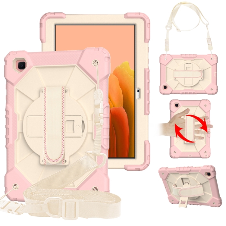 For Samsung Galaxy Tab A7 T500 / T505 Contrast Color Robot Shockproof Silicon + PC Protective Case with Holder & Shoulder Strap(Rose Gold+Beige)
For Samsung Galaxy Tab A7 T500 / T505 Contrast Color Robot Shockproof Silicon + PC Protective Case with Holder & Shoulder Strap(Rose Gold+Beige)