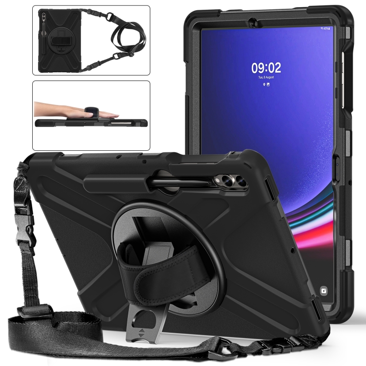 For Samsung Galaxy Tab S7 FE 5G 12.4 T730 Silicone + PC Protective Case with Holder & Shoulder Strap(Black)
For Samsung Galaxy Tab S7 FE 5G 12.4 T730 Silicone + PC Protective Case with Holder & Shoulder Strap(Black)