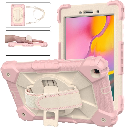 For Samsung Galaxy Tab A 8.0 (2019)T290/T295 Contrast Color Robot Shockproof Silicon + PC Protective Case with Holder & Shoulder Strap(Rose Gold+Beige)
For Samsung Galaxy Tab A 8.0 (2019)T290/T295 Contrast Color Robot Shockproof Silicon + PC Protective Case with Holder & Shoulder Strap(Rose Gold+Beige)