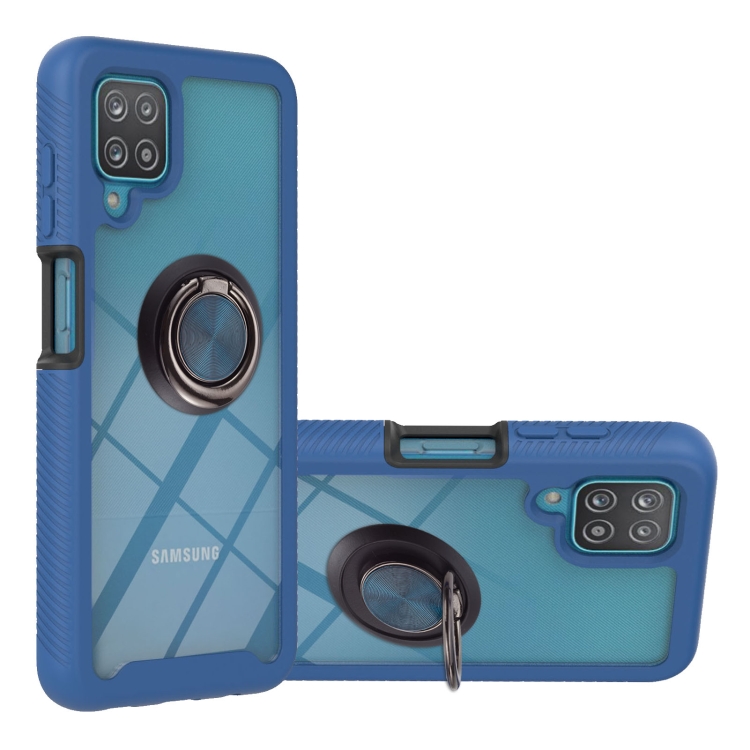 For Samsung Galaxy A12 Starry Sky Solid Color Series Shockproof PC + TPU Protective Case with Ring Holder & Magnetic Function(Blue)
For Samsung Galaxy A12 Starry Sky Solid Color Series Shockproof PC + TPU Protective Case with Ring Holder & Magnetic Function(Blue)