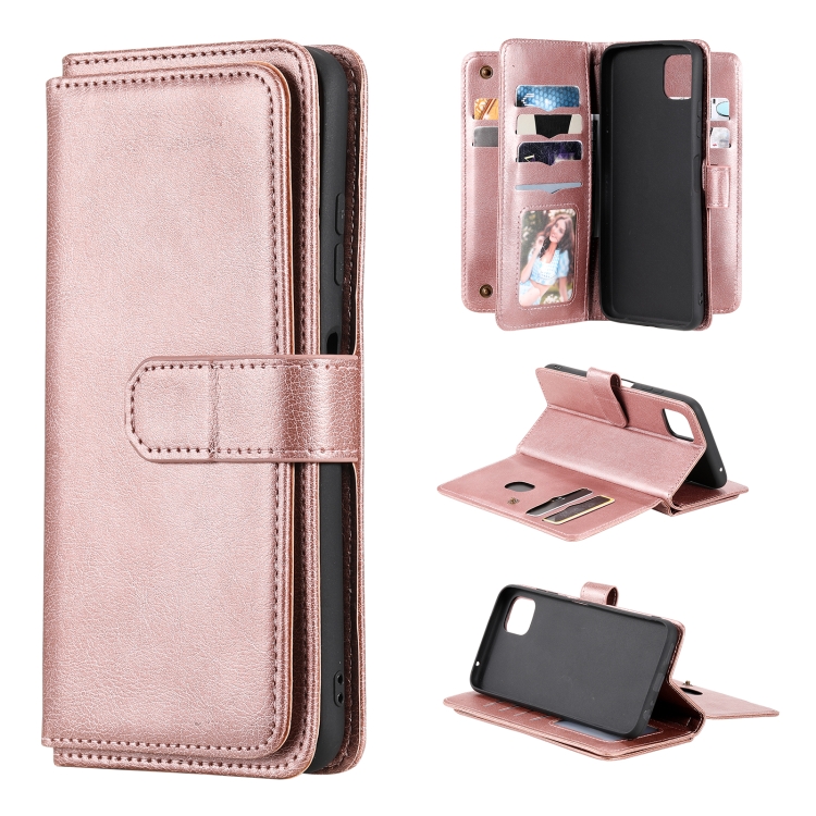 For Samsung Galaxy A22 5G Multifunctional Magnetic Copper Buckle Horizontal Flip Solid Color Leather Case with 10 Card Slots & Wallet & Holder & Photo Frame(Rose Gold)
For Samsung Galaxy A22 5G Multifunctional Magnetic Copper Buckle Horizontal Flip Solid Color Leather Case with 10 Card Slots & Wallet & Holder & Photo Frame(Rose Gold)