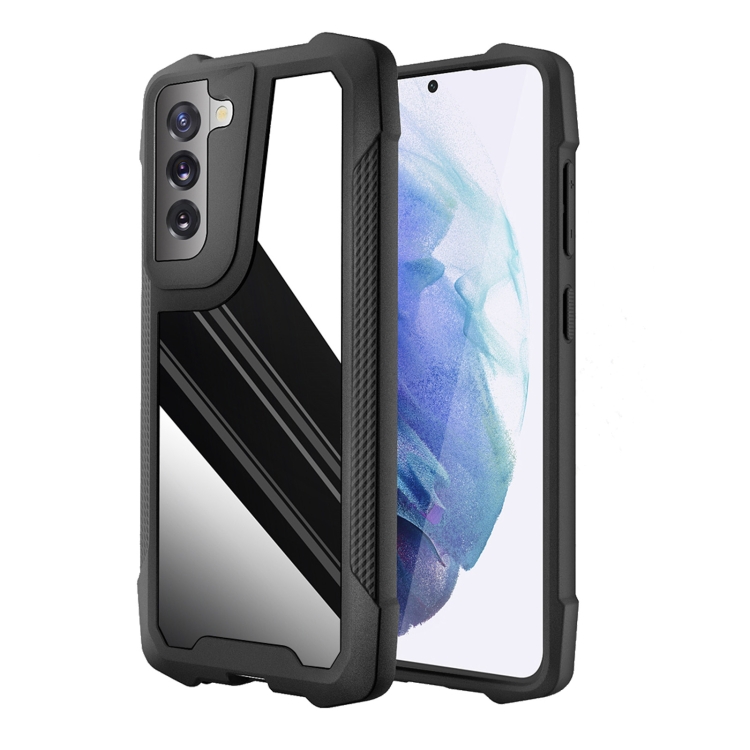 For Samsung Galaxy S21 FE Stainless Steel Metal PC Back Cover + TPU Heavy Duty Armor Shockproof Case(Mirror Black)
For Samsung Galaxy S21 FE Stainless Steel Metal PC Back Cover + TPU Heavy Duty Armor Shockproof Case(Mirror Black)