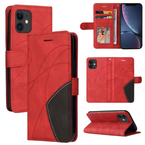 Dual-color Splicing Horizontal Flip PU Leather Case with Holder & Card Slots & Wallet For iPhone 11(Red)
Dual-color Splicing Horizontal Flip PU Leather Case with Holder & Card Slots & Wallet For iPhone 11(Red)