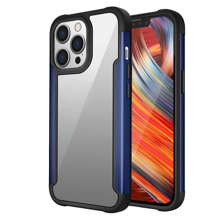Iron Man Series Metal PC + TPU Protective Case For iPhone 13 Pro Max(Navy Blue)
Iron Man Series Metal PC + TPU Protective Case For iPhone 13 Pro Max(Navy Blue)